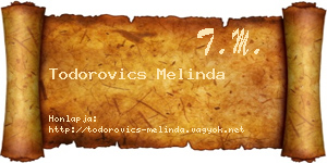 Todorovics Melinda névjegykártya